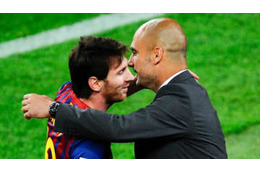 メッシ、恩師ペップにラブコール？「2人の最高監督」と注目発言 画像