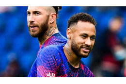 ネイマール、ラモスを赤っ恥に！エムバペ爆笑でラモスは“蹴り”で応戦 画像