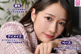 つばきファクトリー谷本安美「顔が変わった」こだわりのアイメイク術 “質問率No.1”眉毛の秘密は？＜私物コスメ公開インタビュー＞ 画像