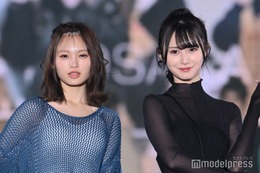 NMB48山本望叶＆新澤菜央、透け素材で美肌魅せ “先輩”渡辺美優紀と共演で笑顔のランウェイ＜関西コレクション 2023 S／S＞ 画像