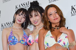 熊田曜子、水着姿で圧巻シックスパック披露 岡田紗佳＆白波瀬海来も美ボディ大胆魅せ＜関西コレクション 2023 S／S＞ 画像