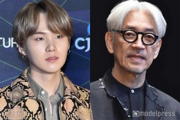 BTS・SUGA、故・坂本龍一さんとの貴重な対面シーン公開 ピアノ弾く姿も 画像