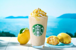 【スタバ新作メニュー】「瀬戸内 レモンケーキ フラペチーノ」ケーキをブレンド！初夏に味わいたい爽やかテイスト 画像