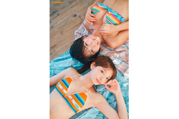 「MFGエンジェルス2023」佐々木萌香＆東条澪、カラフル水着でふっくらバスト披露 画像