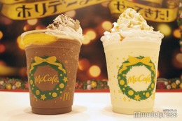 マクドナルド新作「ショコラオレンジフラッペ」「ホワイトスノーチョコフラッペ」試飲レポ　ホリデー限定の贅沢なデザート感 画像