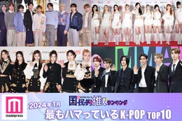 ＜2024年1月＞「最もハマっているK-POP」ランキングTOP10を発表【モデルプレス国民的推しランキング】 画像