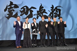 大泉洋、なにわ男子・長尾謙杜ら、映画「室町無頼」キャスト発表 建国記念日に会見で豪華集結 画像