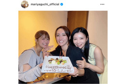 矢口真里、手島優と一緒にゆしんの誕生日を祝福！笑顔の3SHOTに「超かわいい〜」「みなさん素敵」の声 画像