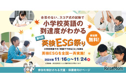 小学校英語の到達度がわかる「英検ESG祭り」11/16-24