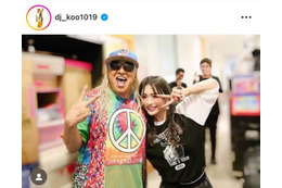 DJ KOO、浜崎あゆみとパシャリ！笑顔の仲良しSHOTに反響「最強コンビ！！！」「めちゃ楽しそう」