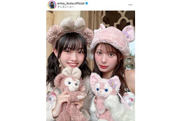 モー娘。生田衣梨奈、山崎愛生とのディズニーシー満喫SHOTに反響「バグってるレベルで可愛い」「コーデも最高！」 画像