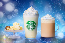 【スタバ新作メニュー】「マカダミア ホワイトスノー チョコレート フラペチーノ」初雪のワクワク感を形にした限定フラペ 画像