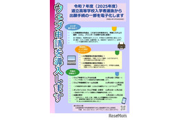 【高校受験2025】北海道立高、Web申請の受付開始 画像