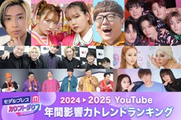 2024年間「YouTube影響力トレンドランキング」トップ30発表 コムドット3年連続首位、中町綾・とうあが躍進【モデルプレスカウントダウン】 画像