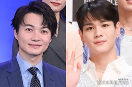 神木隆之介＆JO1豆原一成の“筋トレタイム”に反響続出 兄弟のような「海に眠るダイヤモンド」撮影裏側披露 画像