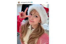 「昔と全然かわらない」矢口真里、金髪ロング×サンタ帽子SHOTに反響「娘。時代を思い出す」