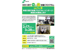 神奈川県庁、学生インターン募集…全58種類