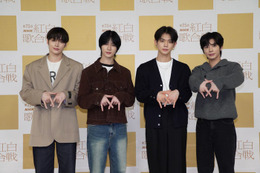 【紅白リハ2日目】初出場のTOMORROW X TOGETHERテヒョン、けん玉は「1週間前から始めました」成功率に自信 画像