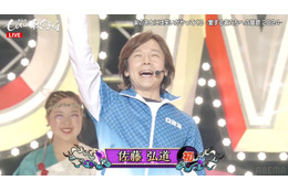 脊髄梗塞の佐藤弘道、妻とともに登場 ももクロと“体操”でコラボ【第8回ももいろ歌合戦】 画像