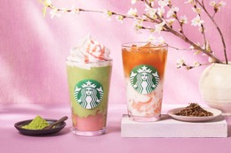 スタバ新作「抹茶と桜わらびもち フラペチーノ」和素材MIXの限定ビバレッジが春を届ける