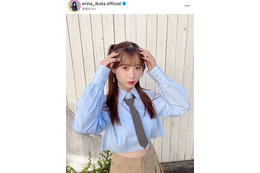 春ツアーでモー娘。卒業の生田衣梨奈、ほっそりお腹チラ見せ衣装SHOTにファン悶絶「ビジュが天才」「かわいい！！」