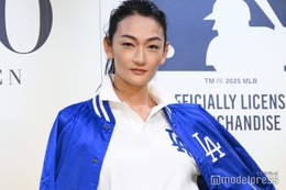 冨永愛、観戦してみたいスポーツは？「一見チグハグ」MIXコーデが新鮮【ポロ ラルフ ローレン×MLB ローンチイベント】