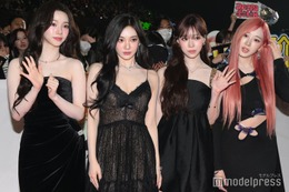 aespa、大胆肌見せブラックドレスで圧巻オーラ 日本初レッドカーペット降臨【MTV VMAJ】 画像