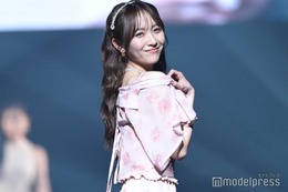 STU48石田千穂、ウェービーヘアが可愛い 花柄ワンピで春コーデ【TGC香川2025】