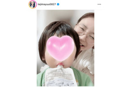 手島優、体調不良だった1歳息子の全快を笑顔SHOTで報告「元気！復活！！完治！！！」