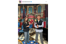 丸高愛実、夫・柿谷曜一朗との夫婦共演SHOTに反響「素敵です」「かわいい&男前」 画像