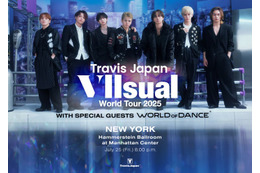 Travis Japan、ワールドツアー初日公演の生配信決定 ニューヨークからライブパフォーマンス【「Travis Japan World Tour 2025 VIIsual】 画像