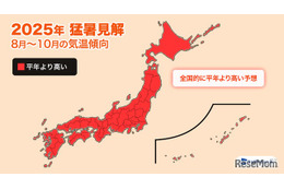 「ダブル高気圧」の影響で異例の暑さ、10月まで続く見通し