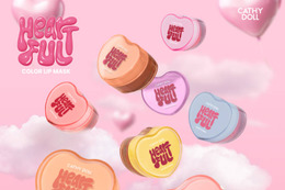 キャシードール、とろけだす透け感×血色「Cathy Doll　ハートフル カラーリップマスク」が登場