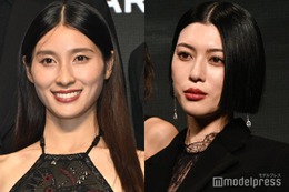 土屋太鳳、背中ざっくりドレス姿披露 三吉彩花は透けタイツから美脚大胆見せ【「今際の国のアリス」シーズン3】