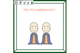 クイズです！「イラストは何をあらわす？」お坊さんがいますね【難易度LV２.・甘口】
