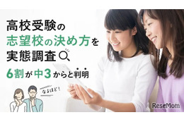 【高校受験】志望校の決め方、偏差値より「校風」重視…公立第1志望は75.5%