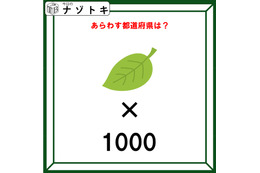 クイズです！「この図があらわす都道府県はどこ？」葉のイラスト×1000の意味を考えましょう【難易度LV２.・甘口】