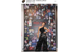 倖田來未、美デコルテ際立つクールなブラック衣装SHOTに反響「めちゃくちゃ爆イケ」「かっこよすぎる」