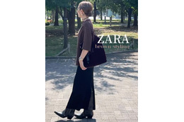 【ZARA】でつくる秋の始まりコーデ。こっくりブラウン×ウエスタンブーツで大人の余裕スタイルが完成【40代の毎日コーデ】 画像
