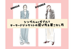 「ダブルジャケット」。素敵な40代はどんな着丈、どんな柄、どんな着こなしをする？テーラードジャケットの選び方【後編】