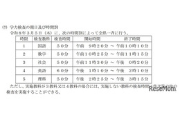 【高校受験2026】鳥取県立高入試、実施要項を公表…学力検査3/5