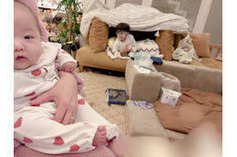 辻希美、連休は子供たちとのんびり！三男＆次女の2SHOT公開「今日は朝から撮影」