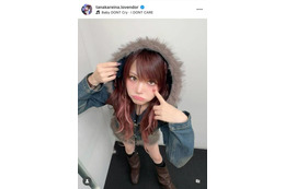 「可愛いを更新してる」田中れいな、キュートな上目遣いSHOTにファン悶絶「天使です」