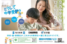 私学の魅力発信「関西中学受験ナビ」公開…毎日新聞×日能研×浜学園