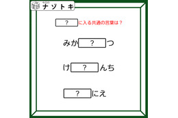 クイズです！「みか〇〇つ、け〇〇んち」〇〇に入る言葉はなに？ひとつ分かればスッキリ！【難易度LV２.・甘口】
