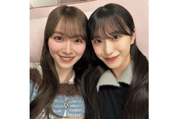 櫻坂46守屋麗奈&村井優、密着自撮りショット解禁【櫻撮】 画像