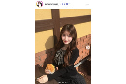 仮面高校生の妹で話題・すなずりかりん、美肩全開オフショルトップス姿に絶賛の声「ビジュ完璧」「天使降臨」 画像