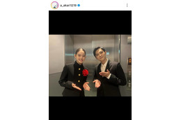 高石あかり、吉沢亮とパシャリ！エランドール授賞式オフSHOT公開「背中を追いかけ頑張ります！」