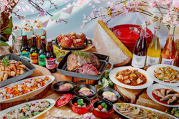 映画「ウィキッド」コラボも！大阪でキャンプ飯×フレンチの贅沢ブッフェ「桜・グランピング」