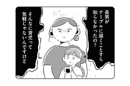 夫が長男から目を離したすきにちょっとしたトラブルが。きつい言葉で注意して一瞬後悔したけれど…【夫にキレる私をとめられない #３】